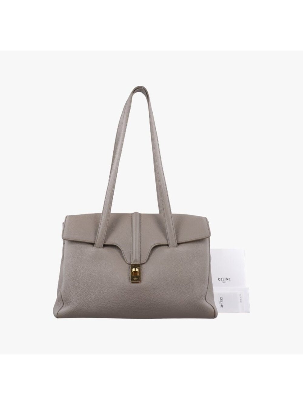Celine Large 16 Tote Bag Gray Leather